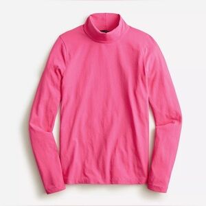 J. Crew Women’s Classic Tissue Turtleneck BL022 Size Small In Pink NWT